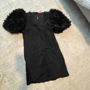 Brand new black dress with puff sleeves